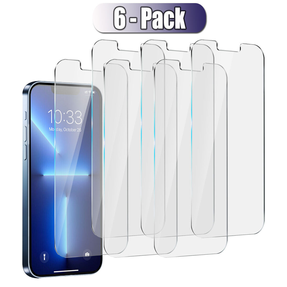 For Apple iPhone 13/13 Pro/13 Pro Max Tempered Glass Clear Screen Protector