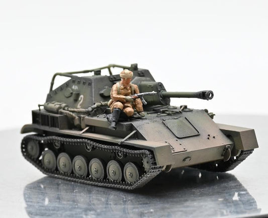 Sanrong 1/72 Soviet SU-76 Self-Propelled Gun Finished Tank Model With 1 Sodier