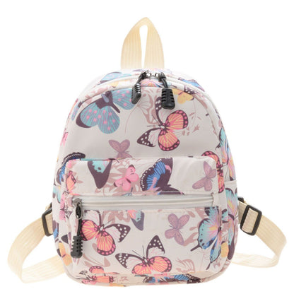Small Backpacks Nylon Bag Printing School Knapsack Polyester Softback Traveling