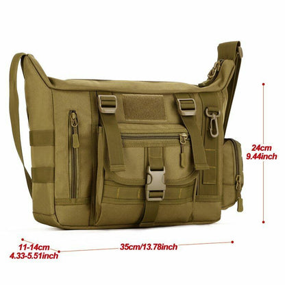 Tactical Sling Bag Waterproof Tactical Shoulder Laptop Bag Travel Hiking Outdoor