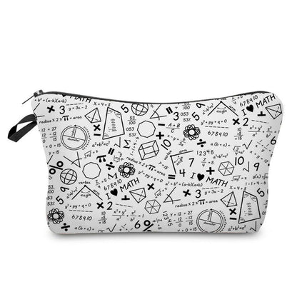 Natural Science Printed Student Pencil Case Teacher Cosmetic Storage Toilet Bag