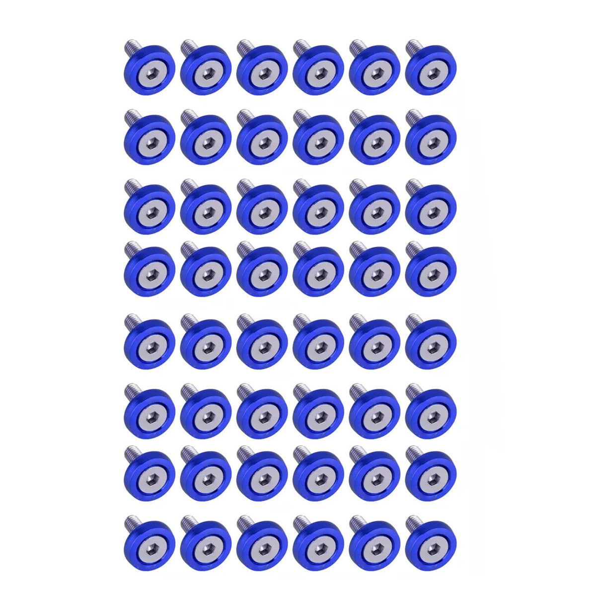 40PCS Washer+40PCS Nuts Fender Bumper Washer Bolt Engine Bay Dress Up Kit