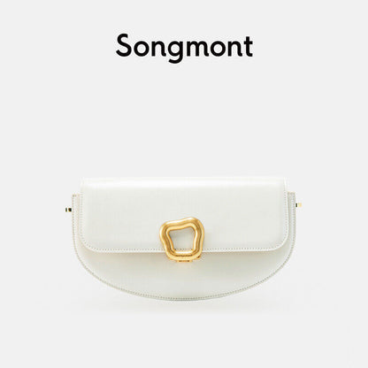 songmont women bag crossbody RESET series head layer cowhide shoulder bag