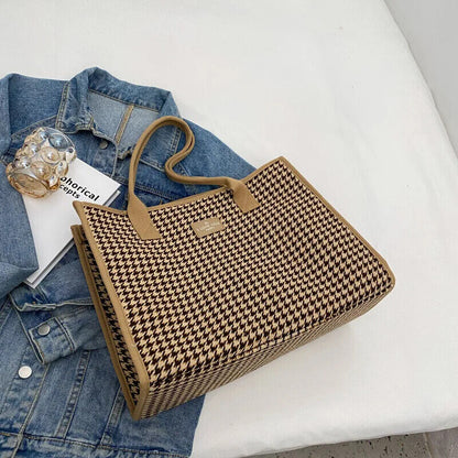 Tote Women's Bag Canvas Bag Solid Simple Shoulder Bag Multifunctional Handbag