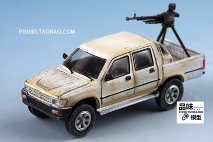 1:72 Armed Pickup + Vehicle mounted machine gun Model Collection