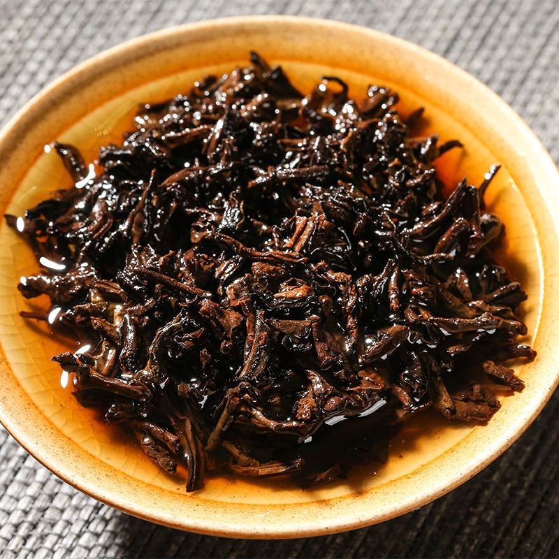 357g Yunnan Menghai 2020 Ripe Pu'er Tea Ancient Tree Mellow Aroma Qizi Cake