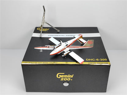 1:200 Geminijets CONTINENTAL EXPRESS DHC-6-300 Airplane Diecast Aircraft Model