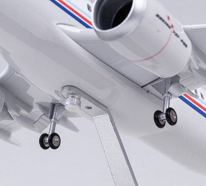 47CM China Air Force BOEING 737 Airplane Led Sound-controlled Light Resin Model