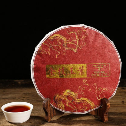 357g Yunnan Menghai 2015 Old Material Chen Xiang Pu'er Tea Ripe Tea Cake