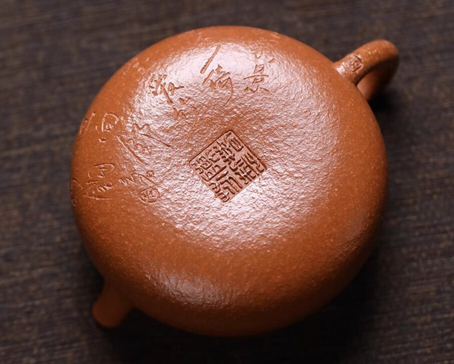 125cc chinese Yixing Handmade Zisha teapot JiangPo Clay Persimmon Gongfu Tea Pot