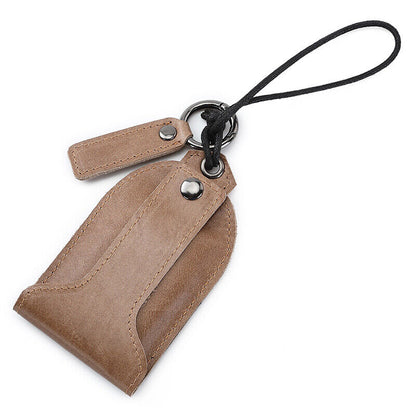 1pcs Car Key Holder Cover Key Chain Bag Leather Remote Fob Case Pouch Unisex