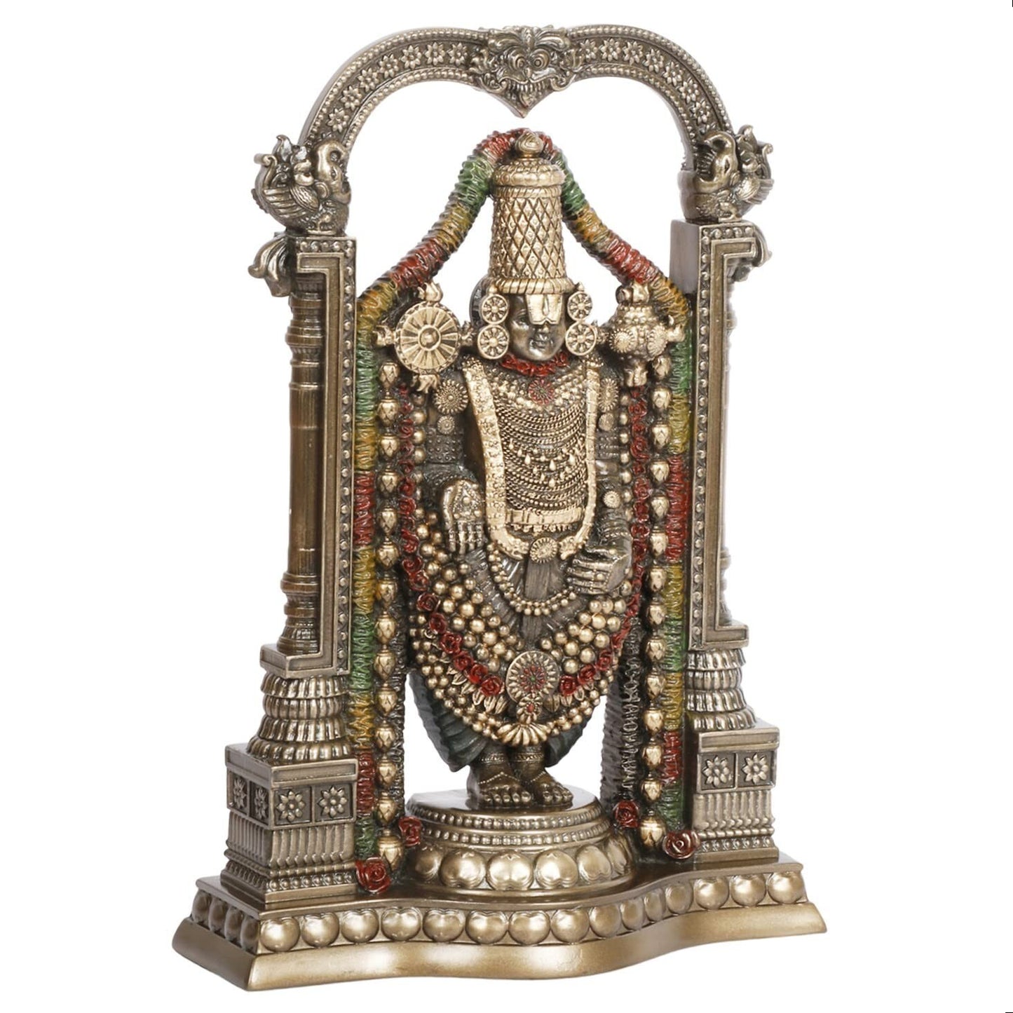 Hindu God Resin Lord Tirupati Balaji Venkateshwara Statute Idol Figurines