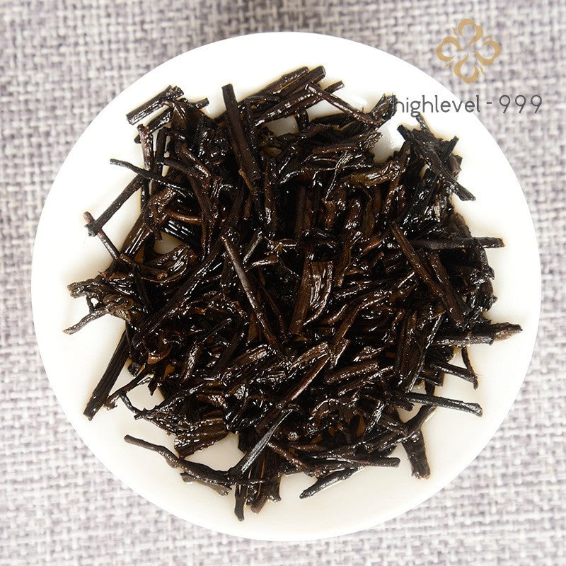 250g Ripe Pu'er Tea Brick Yunnan Aged Tea Stalk Bamboo Shell Wrapped Mellow
