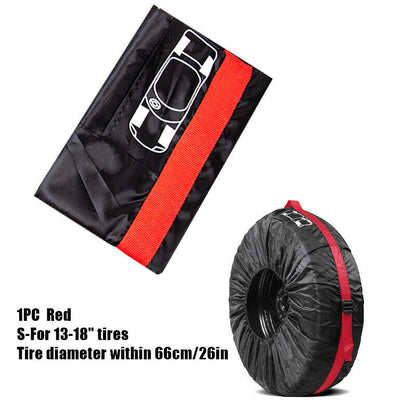 Car SUV Tire Cover Case Car Auto Spare Wheel Totes Handle Waterproof Storage Bag