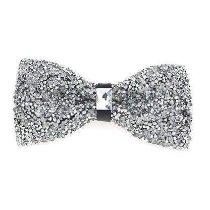 Men Bowtie Diamond Luxury Crystal Gem Tie Fashion Wedding Party Neckwear Banquet