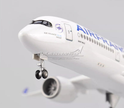 47CM 1:140 AIR FRANCE AIRBUS A350 Airplane Landing Gear Resin Aircraft Model