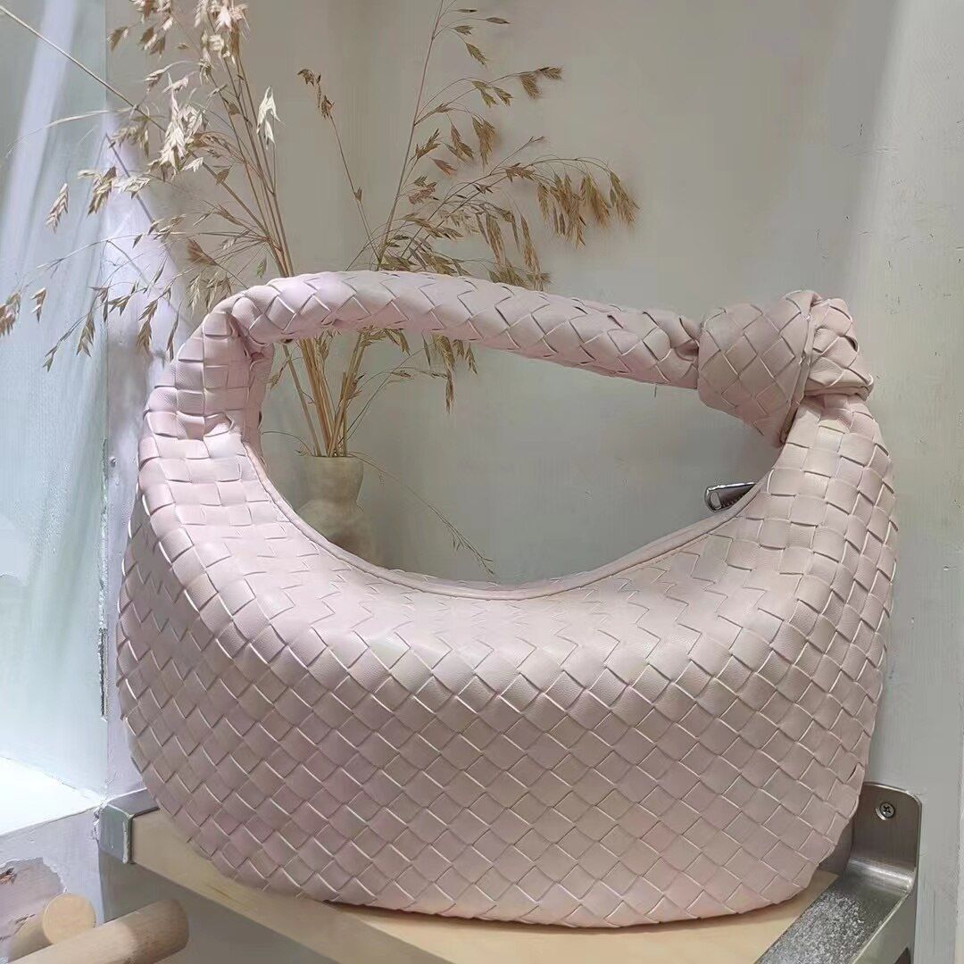 Luxury Synthetic Leather Handbag Large Shoulder Bag Woven Soft Underarm Bag Zipp