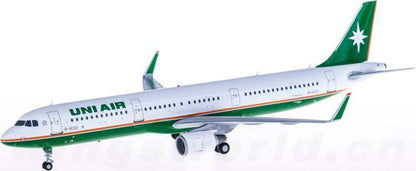 1:200 22CM JC WINGS UNI AIR AIRBUS A321 Passenger Airplane Diecast Plane Model