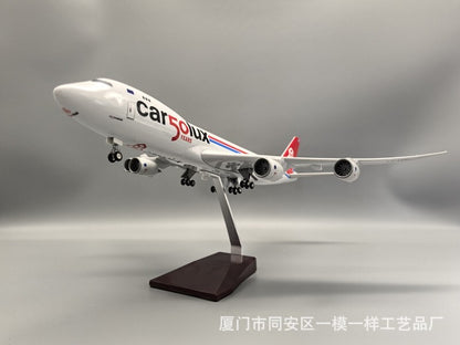 1/160 Luxembourg Airlines 747-8F Cargo Aircraft Model Airplane Display Ornament