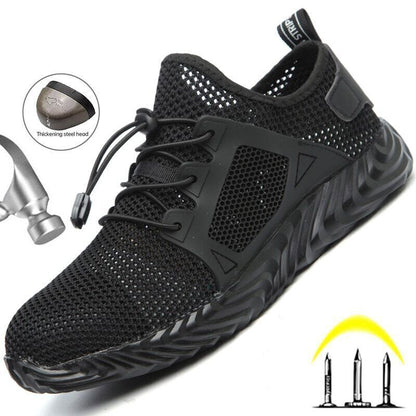 Work Shoes Men Women Steel Toe Cap Shoes Puncture-Proof Boots Sneakers