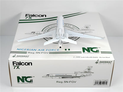 1:200 NG Model NIGERIAN AIR FORCE Falcon 7x Airplane Diecast Aircraft Model