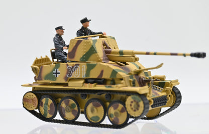 1/72 German Weasel 3 Ⅲ Self-Propelled Anti-Tank Gun +2 Soldier Model Camouflage