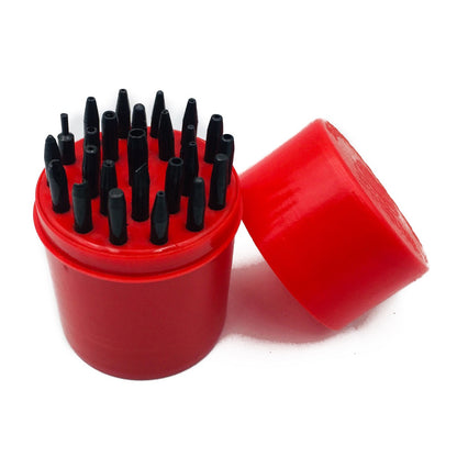 Assorted 25 Sizes Tips Set Punches Staking Watch Repair Punching Tool Set