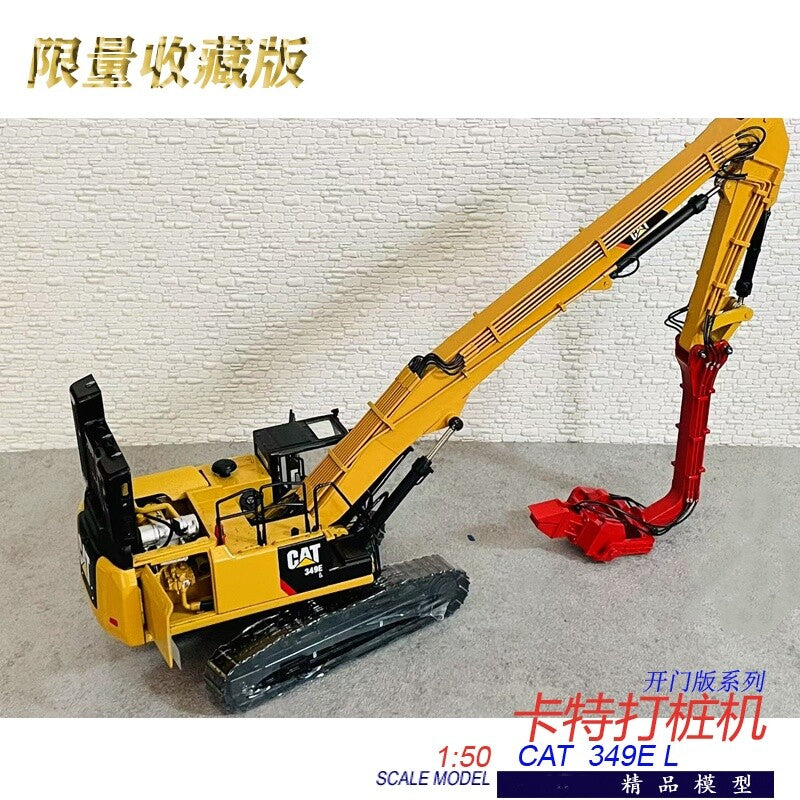 1:50 CAT349EL Piling Machine Excavator Construction Equipment Diecast Model
