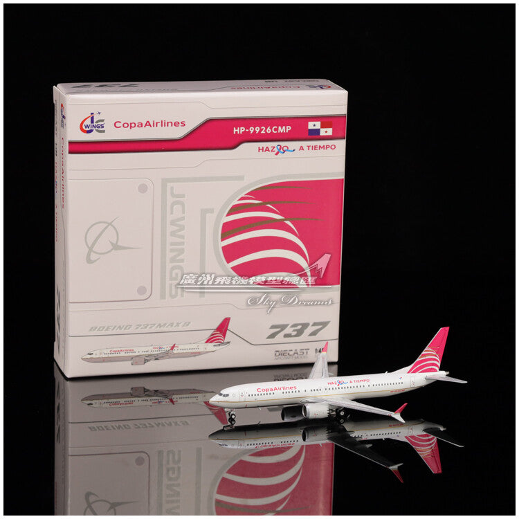 1:400 JC Wings Copa Airlines BOEING 737 MAX 9 Passenger Airplane Diecast Model