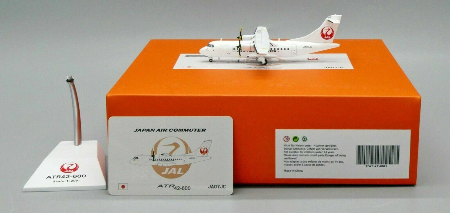 1:200 JC Wings JAPAN AIR COMMUTER ATR42-600 Airplane Diecast Aircraft Model