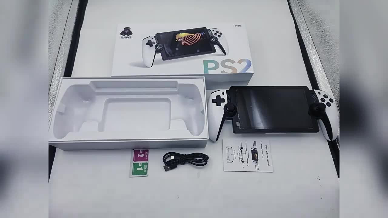 Classic Retro 3D Dual Joystick 7-Inch Gaming Console with Large PS2 Game Support