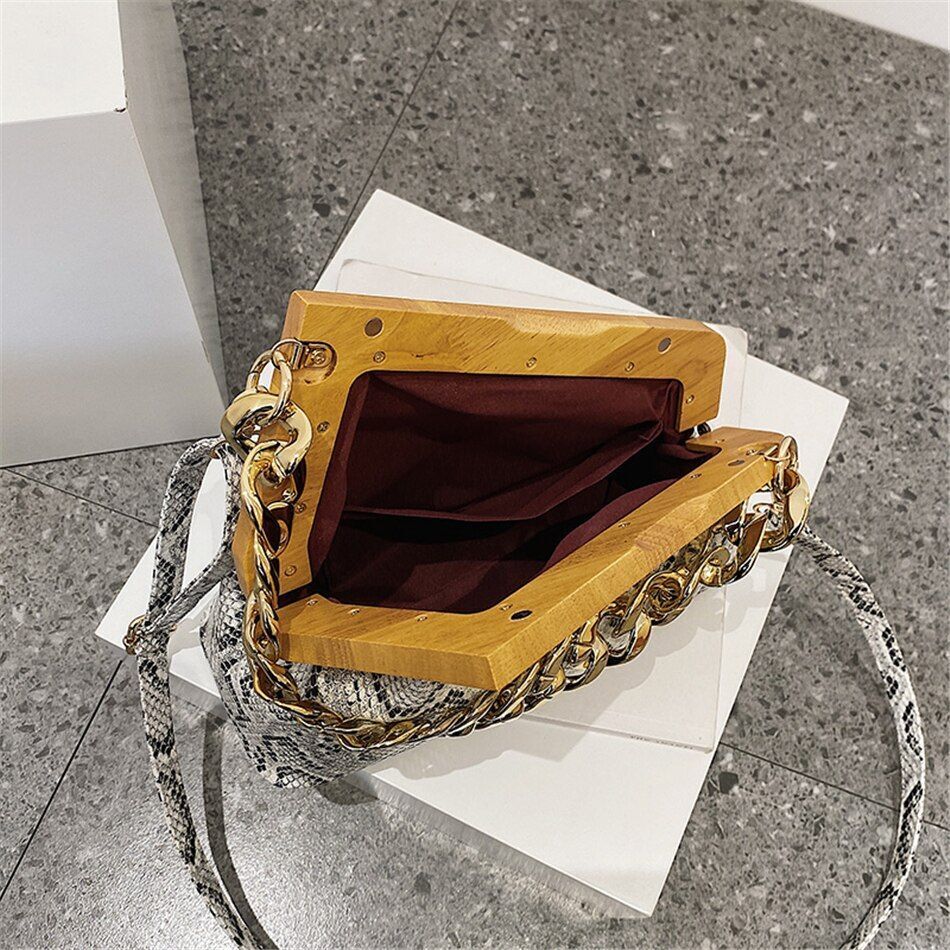 Vintage Evening Party Clutch Synthetic Leather Shoulder Crossbody Bags Handbags