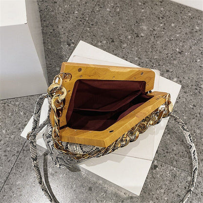 Vintage Evening Party Clutch Synthetic Leather Shoulder Crossbody Bags Handbags
