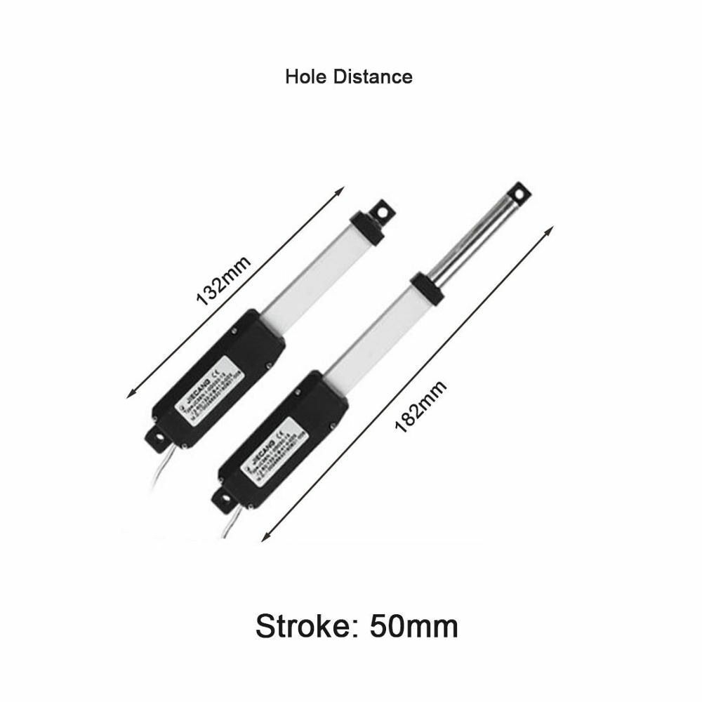 12V Linear Actuator Aluminum Alloy Small Electric Push Rod Mini Motor 25/50/75mm