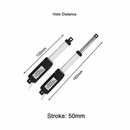 12V Linear Actuator Aluminum Alloy Small Electric Push Rod Mini Motor 25/50/75mm