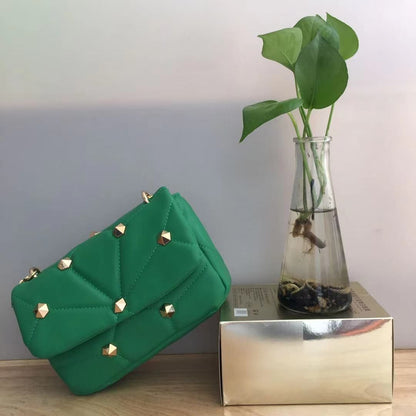Women's Shoulder Bags Soft Leather Small Square Bag Handbags Messenger Purse 1PC