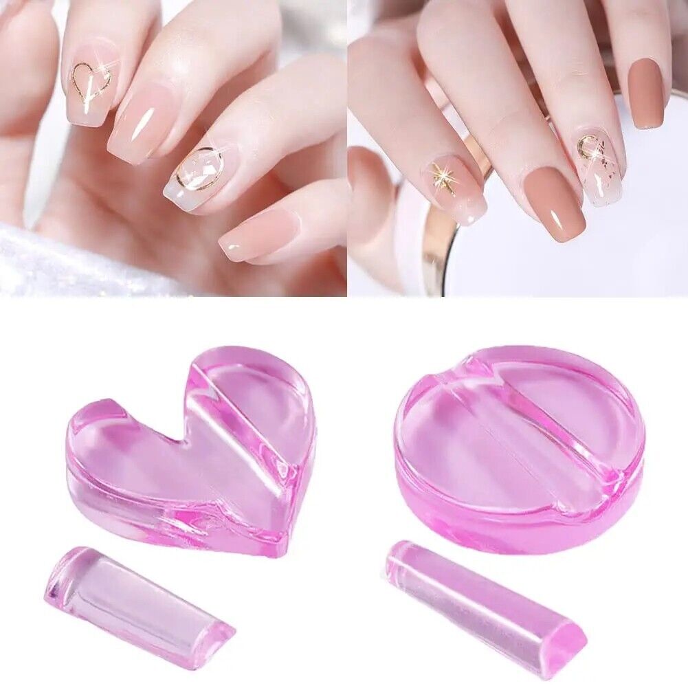 Nail Art Tools 2Pcs Curve Molds Embossed Acrylic Designs Bender Shaper Equipment