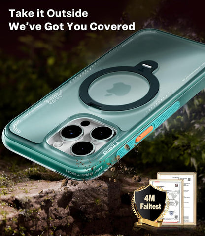 Ostand Q3 Air for Iphone 15 Pro Max Case with Magsafe & 360 Magnetic Stand, Dyna