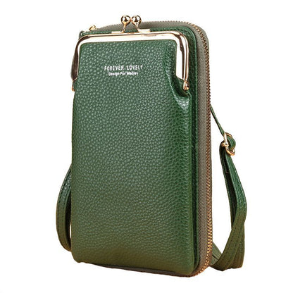 Wallet Shoulder Mini Synthetic Leather Bag Straps Phone Big Card Holders Handbag