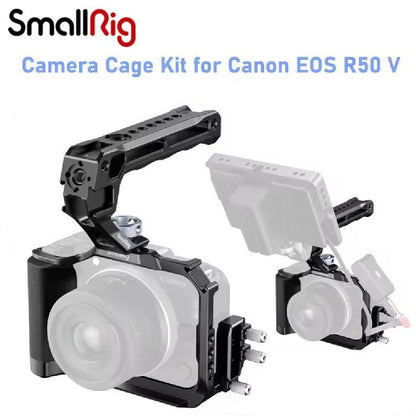 SmallRig Camera Cage Kit for Canon EOS R50 V W/ Silicone Handle Cable Clamp 5766