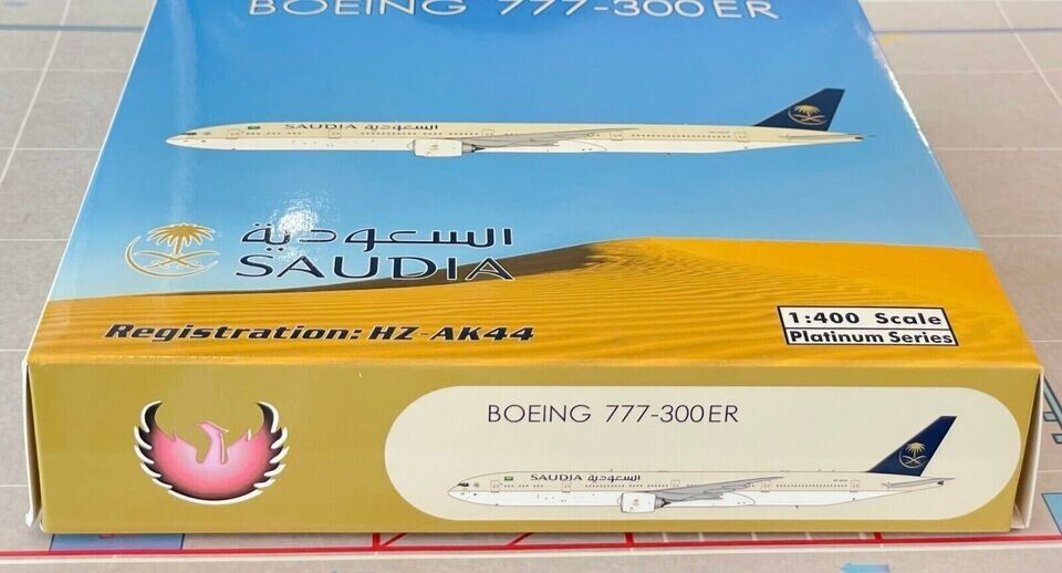 1:400 Phoenix Saudia BOEING 777-300ER Passenger Airplane Diecast Aircraft Model