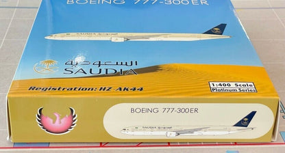 1:400 Phoenix Saudia BOEING 777-300ER Passenger Airplane Diecast Aircraft Model