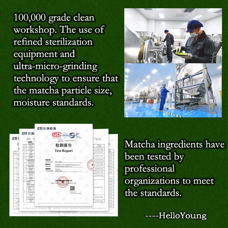 Premium Matcha Powder Organic Ceremonial Grade Best Matcha Green Tea 50-500g