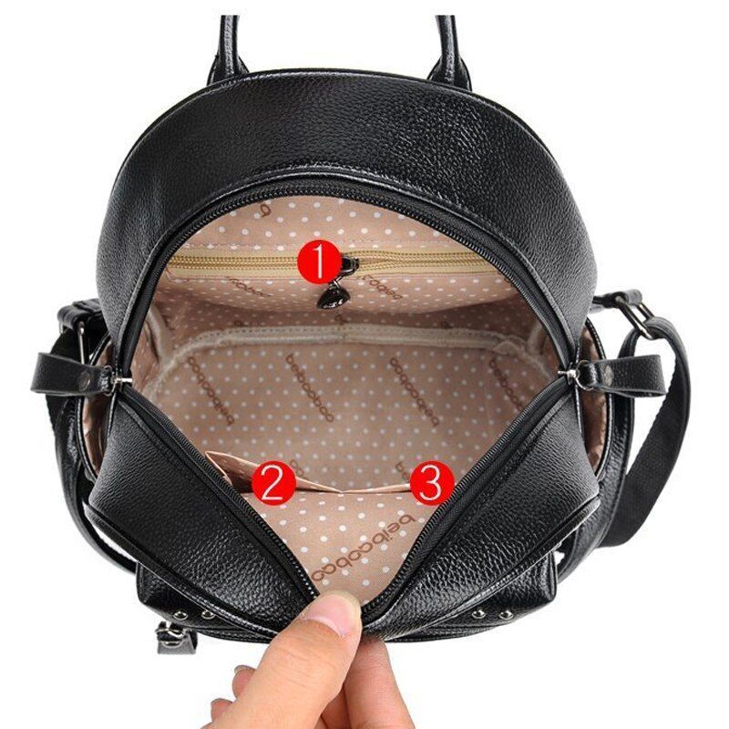 Backpack Stylish High Quality Student School Bags Multifunction 24*28*12 CM 1 PC