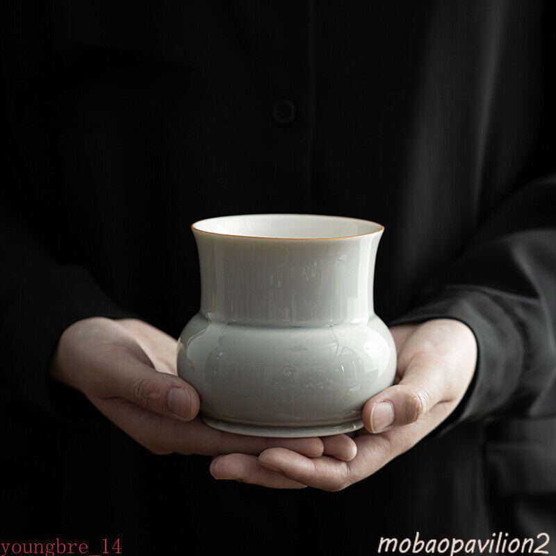 Water Bowl Tea Residue Jar Household Tea Washing Ice Grey Glazed Kung Fu Tea Set
