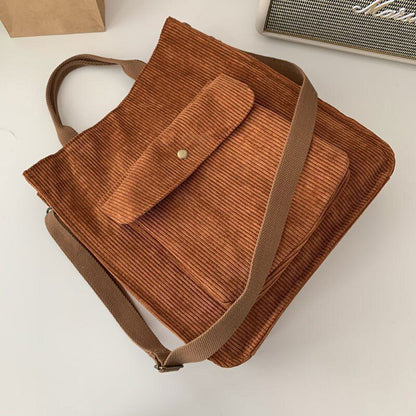 Corduroy Bag Shoulder Bag Luxury Handbags Shopper Book Messenger Crossbody Bag