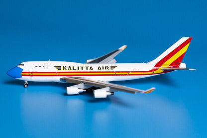 1:400 GeminiJets Kalitta Air BOEING 747-400 Airfreighter Flap Down Diecast Model