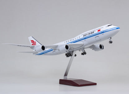 47CM 1:160 AIR CHINA BOEING 747-8 Plane Landing Gears Resin Aircraft Model
