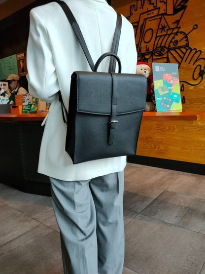 Large Genuine Leather Backpack School Bag Casual Backpack 30*10*26 Cm Travelling