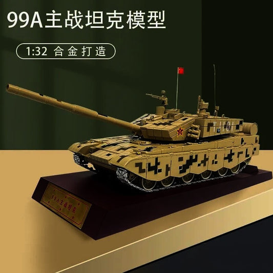 1:32 36CM CHINA TYPE ZTZ- 99A Main Battle Tank Diecast Military Armor Model